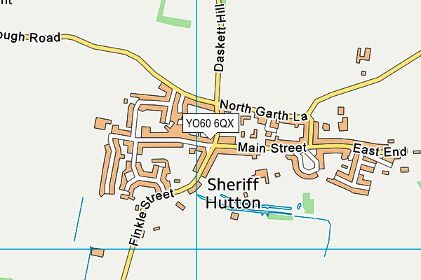 YO60 6QX map - OS VectorMap District (Ordnance Survey)