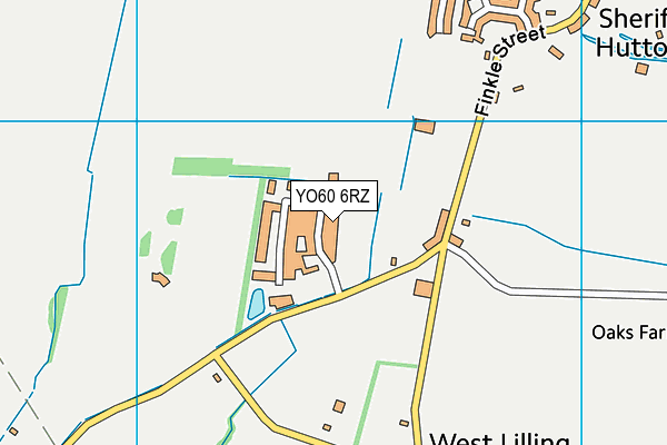 YO60 6RZ map - OS VectorMap District (Ordnance Survey)