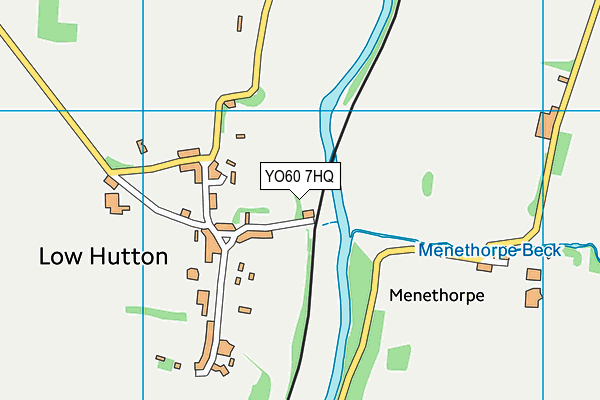 YO60 7HQ map - OS VectorMap District (Ordnance Survey)