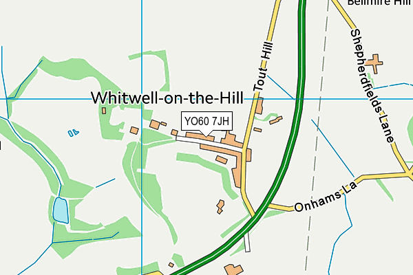 YO60 7JH map - OS VectorMap District (Ordnance Survey) YO60 7JH map - OS VectorMap District (Ordnance Survey)
