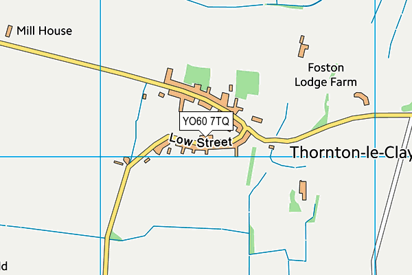 YO60 7TQ map - OS VectorMap District (Ordnance Survey)