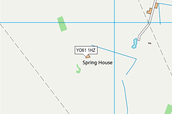 YO61 1HZ map - OS VectorMap District (Ordnance Survey)