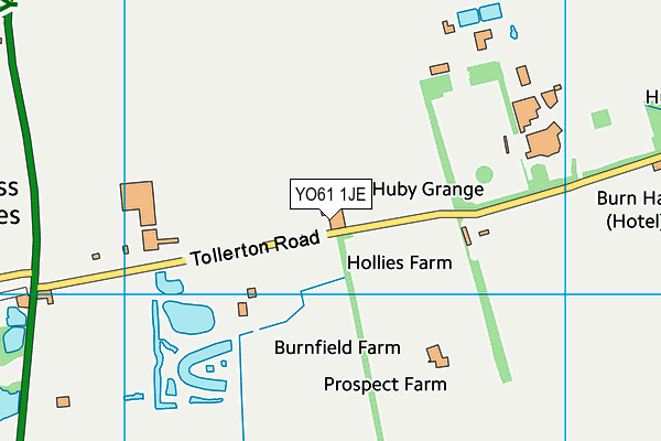 YO61 1JE map - OS VectorMap District (Ordnance Survey)