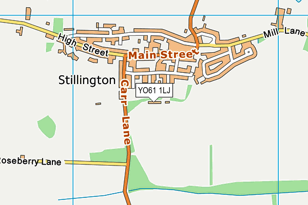 YO61 1LJ map - OS VectorMap District (Ordnance Survey)