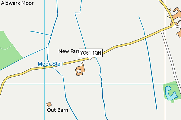 YO61 1QN map - OS VectorMap District (Ordnance Survey)
