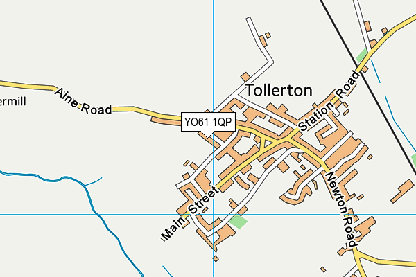 YO61 1QP map - OS VectorMap District (Ordnance Survey)
