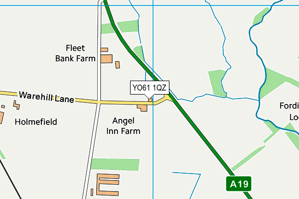 YO61 1QZ map - OS VectorMap District (Ordnance Survey)