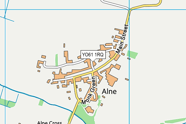 YO61 1RQ map - OS VectorMap District (Ordnance Survey)