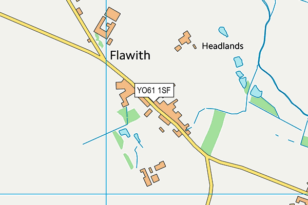 YO61 1SF map - OS VectorMap District (Ordnance Survey) YO61 1SF map - OS VectorMap District (Ordnance Survey)