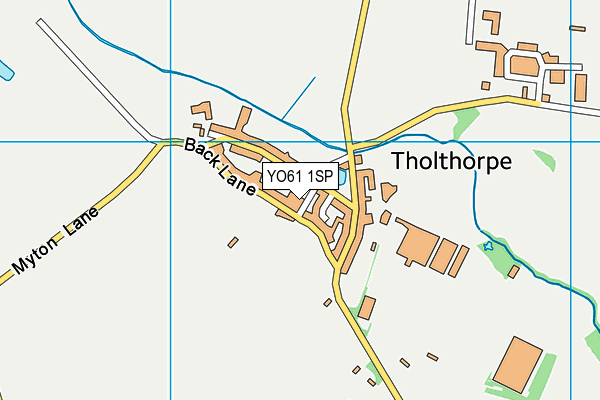 YO61 1SP map - OS VectorMap District (Ordnance Survey) YO61 1SP map - OS VectorMap District (Ordnance Survey)