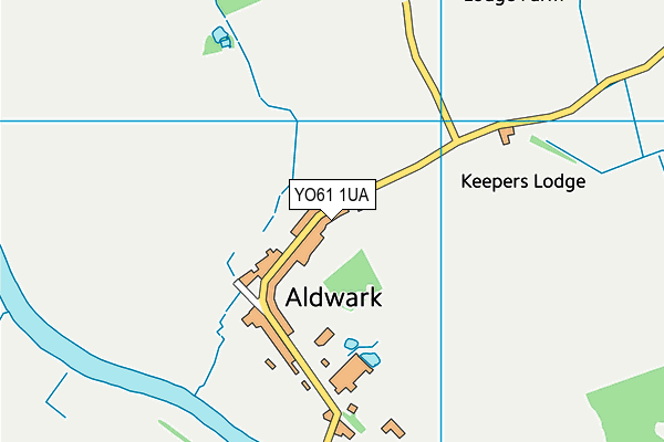 YO61 1UA map - OS VectorMap District (Ordnance Survey)