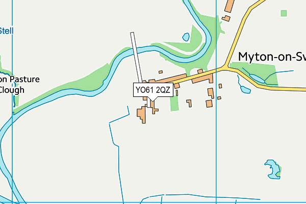 YO61 2QZ map - OS VectorMap District (Ordnance Survey) YO61 2QZ map - OS VectorMap District (Ordnance Survey)