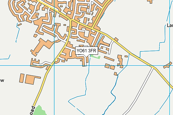 YO61 3FR map - OS VectorMap District (Ordnance Survey) YO61 3FR map - OS VectorMap District (Ordnance Survey)