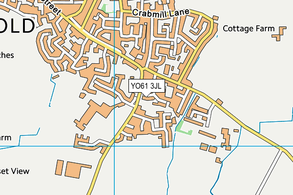 YO61 3JL map - OS VectorMap District (Ordnance Survey) YO61 3JL map - OS VectorMap District (Ordnance Survey)