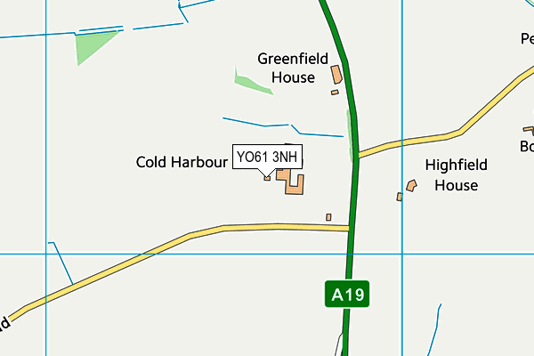 YO61 3NH map - OS VectorMap District (Ordnance Survey) YO61 3NH map - OS VectorMap District (Ordnance Survey)