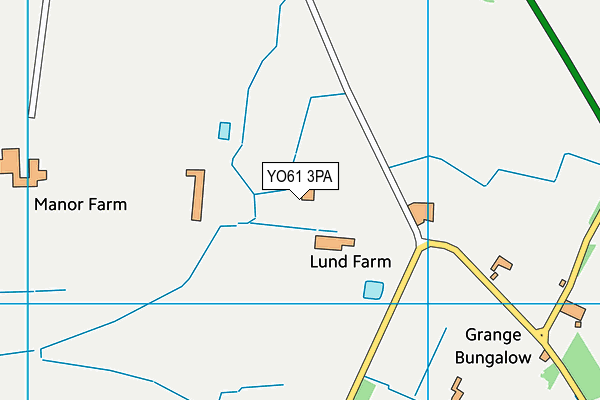 YO61 3PA map - OS VectorMap District (Ordnance Survey) YO61 3PA map - OS VectorMap District (Ordnance Survey)