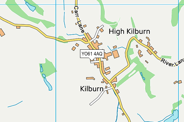 YO61 4AQ map - OS VectorMap District (Ordnance Survey)