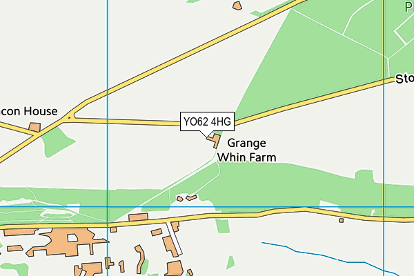 YO62 4HG map - OS VectorMap District (Ordnance Survey)