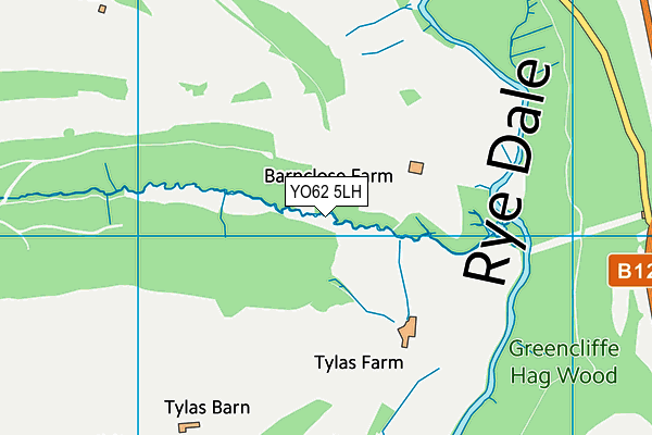 YO62 5LH map - OS VectorMap District (Ordnance Survey)