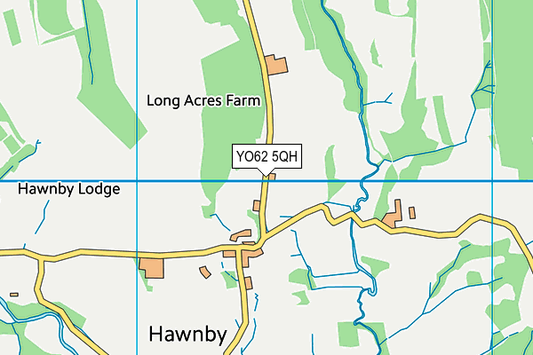 YO62 5QH map - OS VectorMap District (Ordnance Survey)