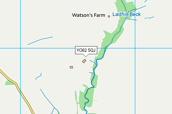 YO62 5QJ map - OS VectorMap District (Ordnance Survey)