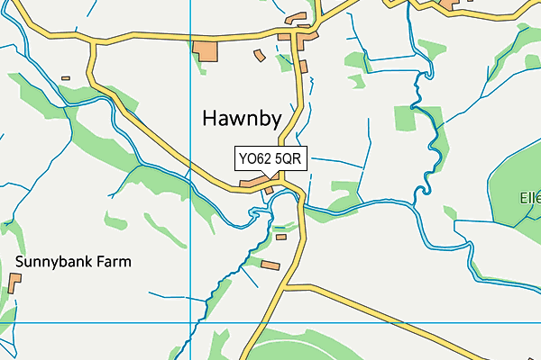 YO62 5QR map - OS VectorMap District (Ordnance Survey)