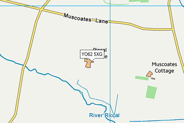 YO62 5XG map - OS VectorMap District (Ordnance Survey)