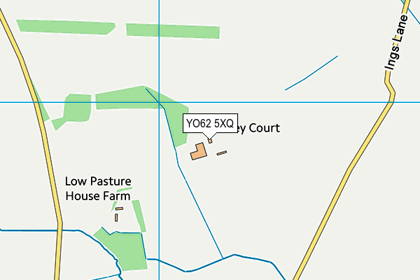 YO62 5XQ map - OS VectorMap District (Ordnance Survey)
