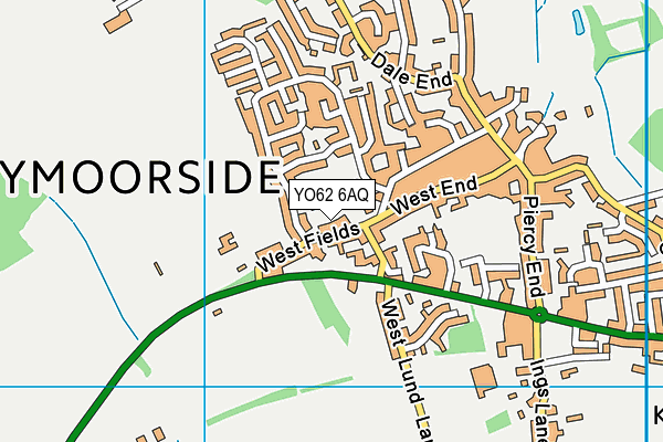 YO62 6AQ map - OS VectorMap District (Ordnance Survey)