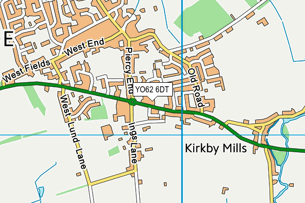 YO62 6DT map - OS VectorMap District (Ordnance Survey) YO62 6DT map - OS VectorMap District (Ordnance Survey)