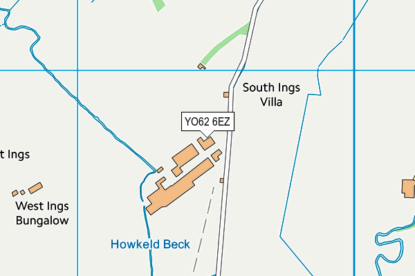 YO62 6EZ map - OS VectorMap District (Ordnance Survey)