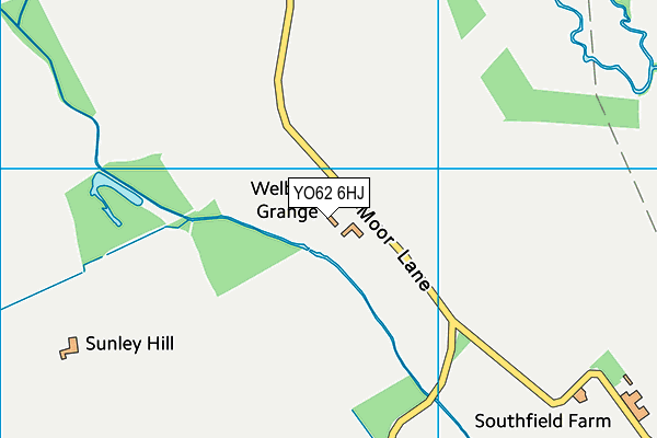 YO62 6HJ map - OS VectorMap District (Ordnance Survey)