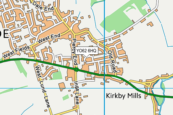 YO62 6HQ map - OS VectorMap District (Ordnance Survey)