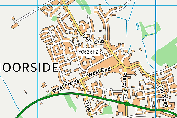 YO62 6HZ map - OS VectorMap District (Ordnance Survey)
