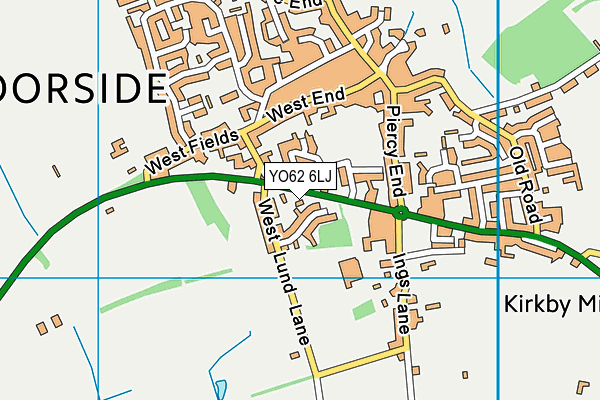 YO62 6LJ map - OS VectorMap District (Ordnance Survey)