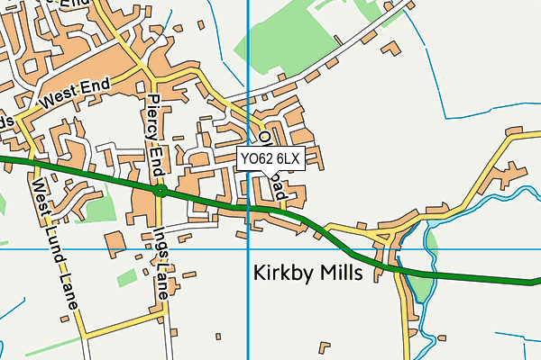 YO62 6LX map - OS VectorMap District (Ordnance Survey) YO62 6LX map - OS VectorMap District (Ordnance Survey)