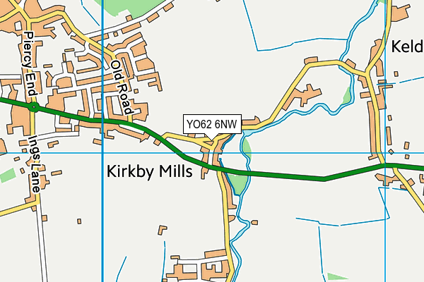 YO62 6NW map - OS VectorMap District (Ordnance Survey)