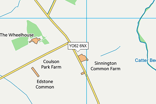 YO62 6NX map - OS VectorMap District (Ordnance Survey)