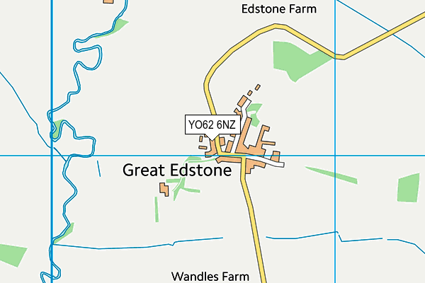 YO62 6NZ map - OS VectorMap District (Ordnance Survey)