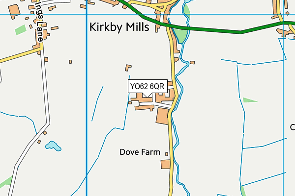 YO62 6QR map - OS VectorMap District (Ordnance Survey)