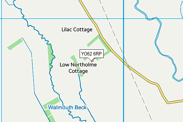 YO62 6RP map - OS VectorMap District (Ordnance Survey)