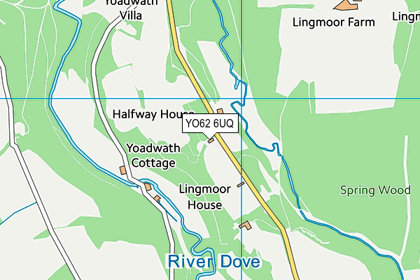 YO62 6UQ map - OS VectorMap District (Ordnance Survey)