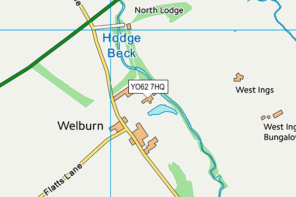 YO62 7HQ map - OS VectorMap District (Ordnance Survey)