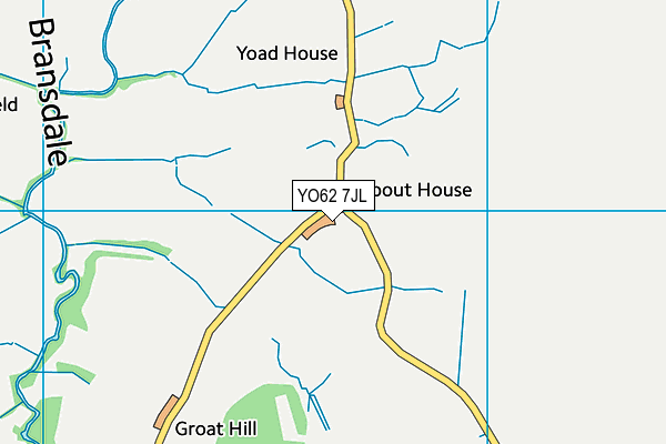 YO62 7JL map - OS VectorMap District (Ordnance Survey)