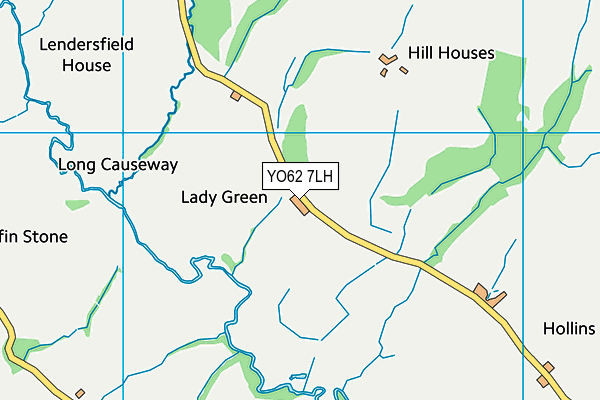 YO62 7LH map - OS VectorMap District (Ordnance Survey)