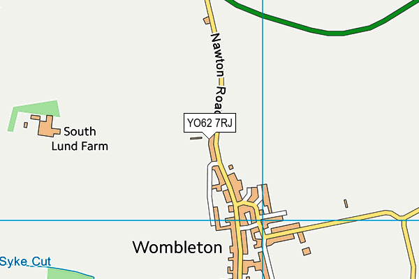 YO62 7RJ map - OS VectorMap District (Ordnance Survey)
