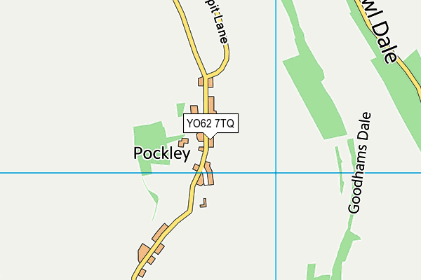 YO62 7TQ map - OS VectorMap District (Ordnance Survey)