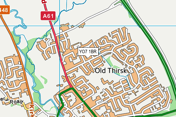 YO7 1BR map - OS VectorMap District (Ordnance Survey) YO7 1BR map - OS VectorMap District (Ordnance Survey)