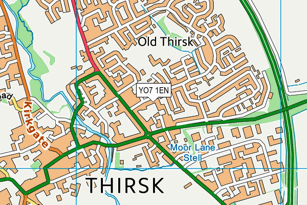 YO7 1EN map - OS VectorMap District (Ordnance Survey) YO7 1EN map - OS VectorMap District (Ordnance Survey)