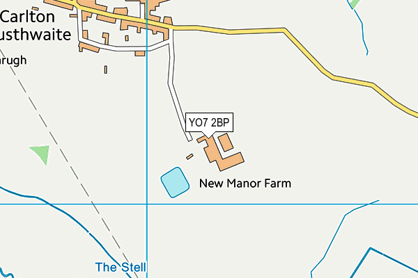 YO7 2BP map - OS VectorMap District (Ordnance Survey)